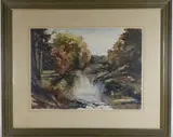Autumn Stream by Ray Overpeck, Watercolor, sold Jul 2026