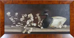 Decoy with Dried Flowers by Pauline Campanelli, Oil on canvas, sold Jul 2026