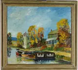 Untitled by Henry Weinsheimer, Oil on board (2 sided), sold Jul 2026