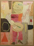 Untitled by Louis Tavelli, Oil on board, sold Jul 2026