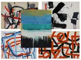 Abstract Landscape by Louis Tavelli, Oil on paper and mixed media/collage, sold Jul 2026