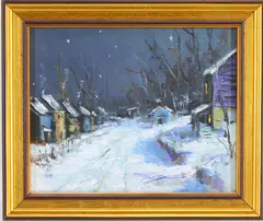 Untitled by Christopher G. Willett, Oil on board, sold Jul 2026