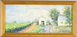 Lancaster Pa, My Relatives Farm House by Christopher G. Willett, Oil on board, sold Jul 2026
