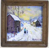 Study - Plumstead Bucks County by Christopher G. Willett, Oil on board, sold Jul 2026