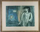 The Window- Night by Benton Murdoch Spruance, Lithograph, sold Jul 2026