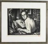 Self Portrait by Benton Murdoch Spruance, Lithograph "Self Portrait", sold Jul 2026