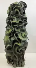 Untitled by Raymond Rocklin, Mixed media abstract sculpture with painted and smoked surface, sold Jul 2026
