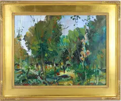 Woodland Series by W Carl Burger, Oil on canvas, sold Aug 2026