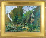 Woodland Series by W Carl Burger, Oil on canvas, sold Aug 2026