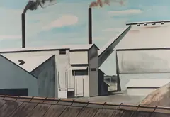 Bauxite Factory by Clarence Carter, Silkscreen, sold Aug 2026