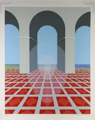 Villa by the Sea by Clarence Carter, Silkscreen, sold Aug 2026