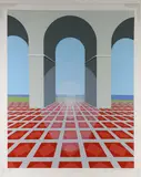 Villa by the Sea by Clarence Carter, Silkscreen, sold Aug 2026
