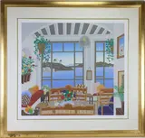 Aegean Bar by Thomas McKnight, Serigraph, sold Aug 2026