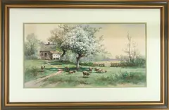 Untitled by Carl Weber, Watercolor, sold Aug 2026