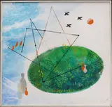 Untitled by Wolfgang Roth, Mixed media collage on board, sold Sep 2026