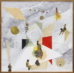 The Big Top by Wolfgang Roth, Mixed media and collage on board, sold Sep 2026