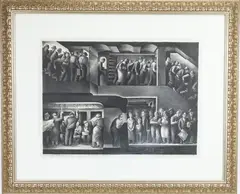 The People Work – Morning by Benton Murdoch Spruance, Lithograph, sold Sep 2026