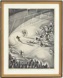 Thrill of the Game, by Benton Murdoch Spruance, Lithograph, sold Sep 2026