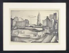 Changing City (1934), by Benton Murdoch Spruance, Lithograph, sold Sep 2026