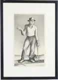 Vagrant, by Benton Murdoch Spruance, Lithograph, sold Sep 2026