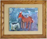 Red Horse by Sterling Strauser, Oil on board, sold Sep 2026