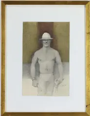 Untitled by John Brock Lear, Jr., Pencil and graphite on paper, sold Sep 2026