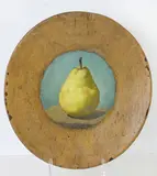 Untitled by Robert Kulicke, Oil on turned wood plate, sold Sep 2026