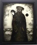 Haiya Kdusha and Woman, by Timur Tsaku, Oil and acrylic on panel, sold Sep 2026