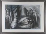 Untitled by Benton Murdoch Spruance, Mixed media on linen canvas, sold Sep 2026