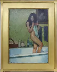 After the Bath, by Malcolm Terrance Liepke, Oil on canvas, sold Sep 2026
