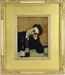 Closing Time, by Malcolm Terrance Liepke, Oil on panel, sold Sep 2026