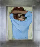 The Blue Pullover by Malcolm Terrance Liepke, Oil on canvas, sold Sep 2026