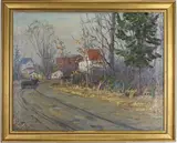 Untitled by Hugh Campbell, Oil on board, sold Sep 2026