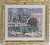 Broken Bridge by Arthur Meltzer, Oil on canvas "Broken Bridge", sold Sep 2026