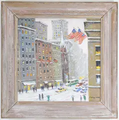 Untitled by Christopher G. Willett, Oil on board, sold Sep 2026