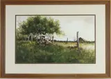 Edge of the Orchard, by Ray Hendershot, Watercolor, sold Sep 2026