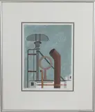 Radar & Exhaust by Morris Blackburn, Serigraph, sold Sep 2026