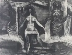 The Tragediennes Come to the Ocean, by Benton Murdoch Spruance, Lithograph, sold Sep 2026