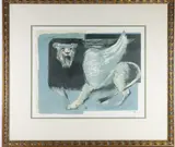 St. Mark's Lion. by Benton Murdoch Spruance, Lithograph in colors, sold Sep 2026