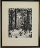 Hemlocks by Ronau Woiceske, Lithograph, sold Sep 2026
