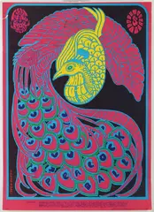 Peacock Ball by Victor Moscoso, Lithograph publicity poster for the "Peacock Ball", sold Sep 2026
