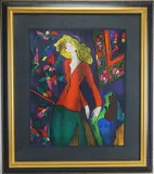 Dans la bibliothèque by Linda Le Kinff, Serigraph, sold Sep 2026
