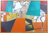 Culture Clash by Lewis Lanza Rudolph, Collage on board, sold Sep 2026