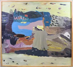 Untitled by Lewis Lanza Rudolph, Oil on board, sold Sep 2026
