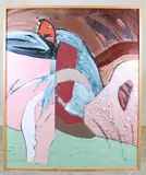 Untitled by Lewis Lanza Rudolph, Oil on board, sold Sep 2026