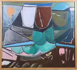 Untitled by Lewis Lanza Rudolph, Oil on board "Untitled", sold Sep 2026