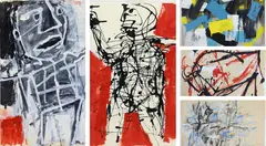 Broad Brush Strokes by Louis Tavelli, Oil on paper and mixed media/collage, sold Sep 2026