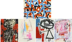 Abstract Landscapes by Louis Tavelli, Oil on paper and mixed media/collage, sold Sep 2026