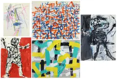 Broad Brush Strokes by Louis Tavelli, Oil on paper and mixed media/collage, sold Sep 2026