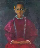 Portrait of Melody by Clara Klinghoffer, 1959, oil on canvas, sold Jan 2021